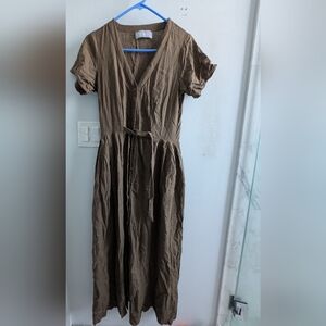 Liz Alig Dark Green June Dress. Size Small